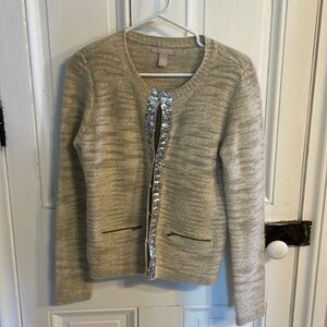 Banana Republic Merino wool jacket with sequin detail